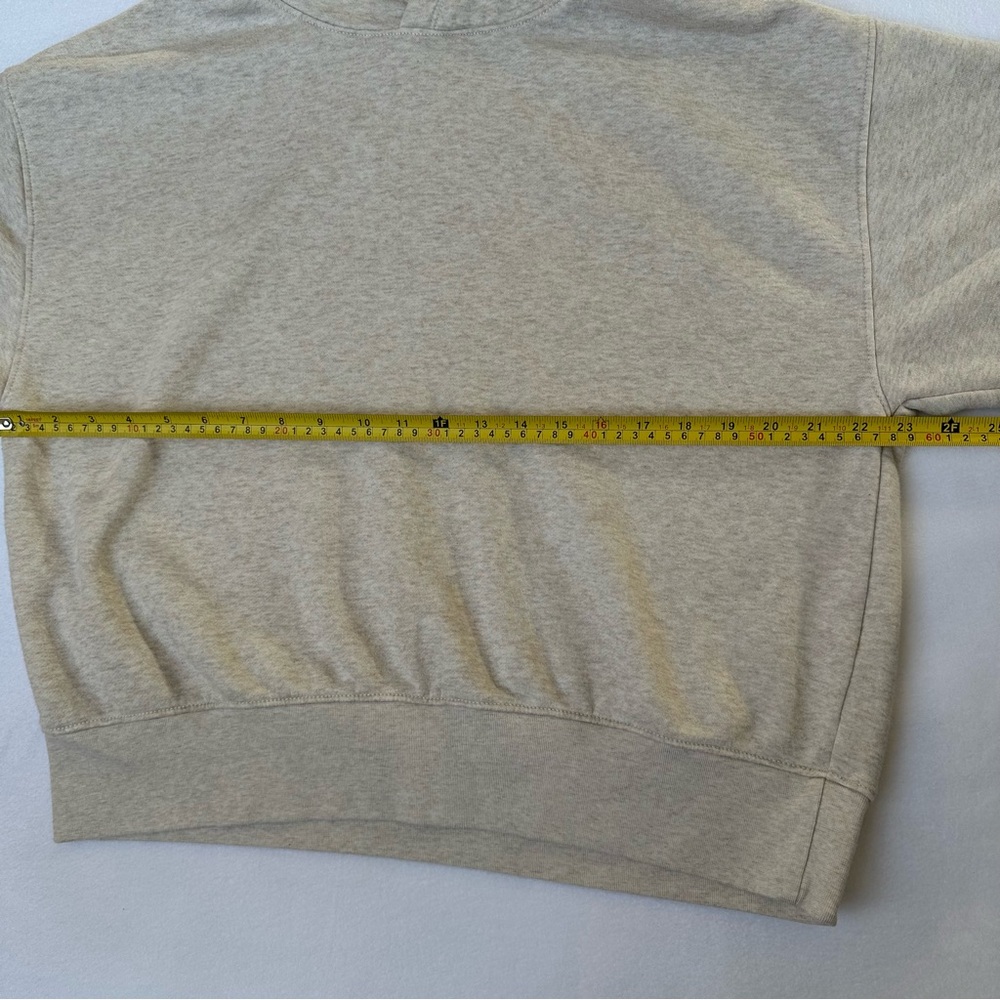 American Eagle Oversized Hoodie Crewneck Ivory Relaxed Fit Women’s Size Small - Picture 7 of 9